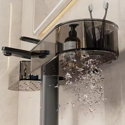 Corner Bathroom Storage Rack with Suction Cups