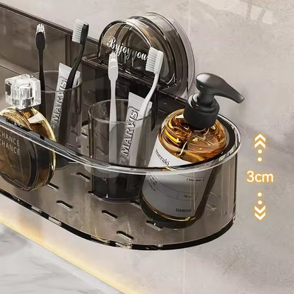 Corner Bathroom Storage Rack with Suction Cups
